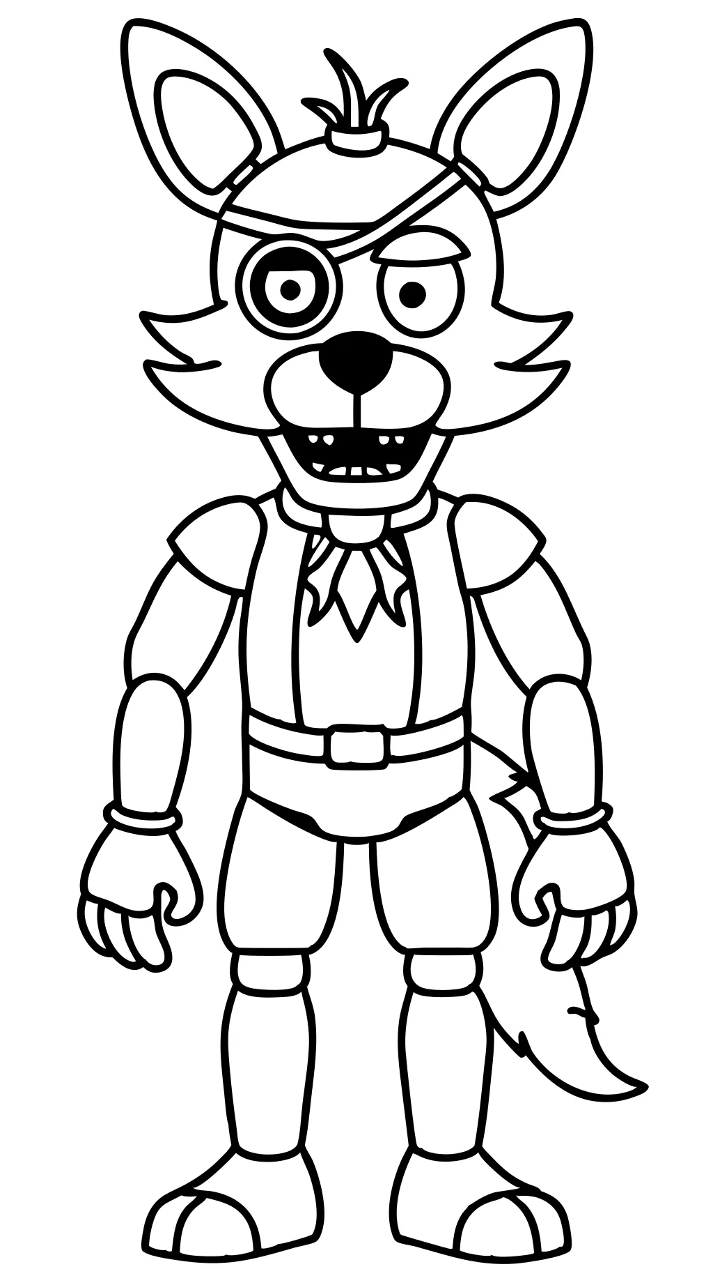 Foxy FNAF Páginas para colorear